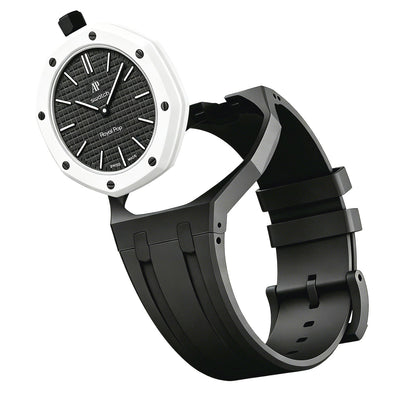 [Novalux]OAK POP EXCLUSIVE BLACK SILICONE STRAP