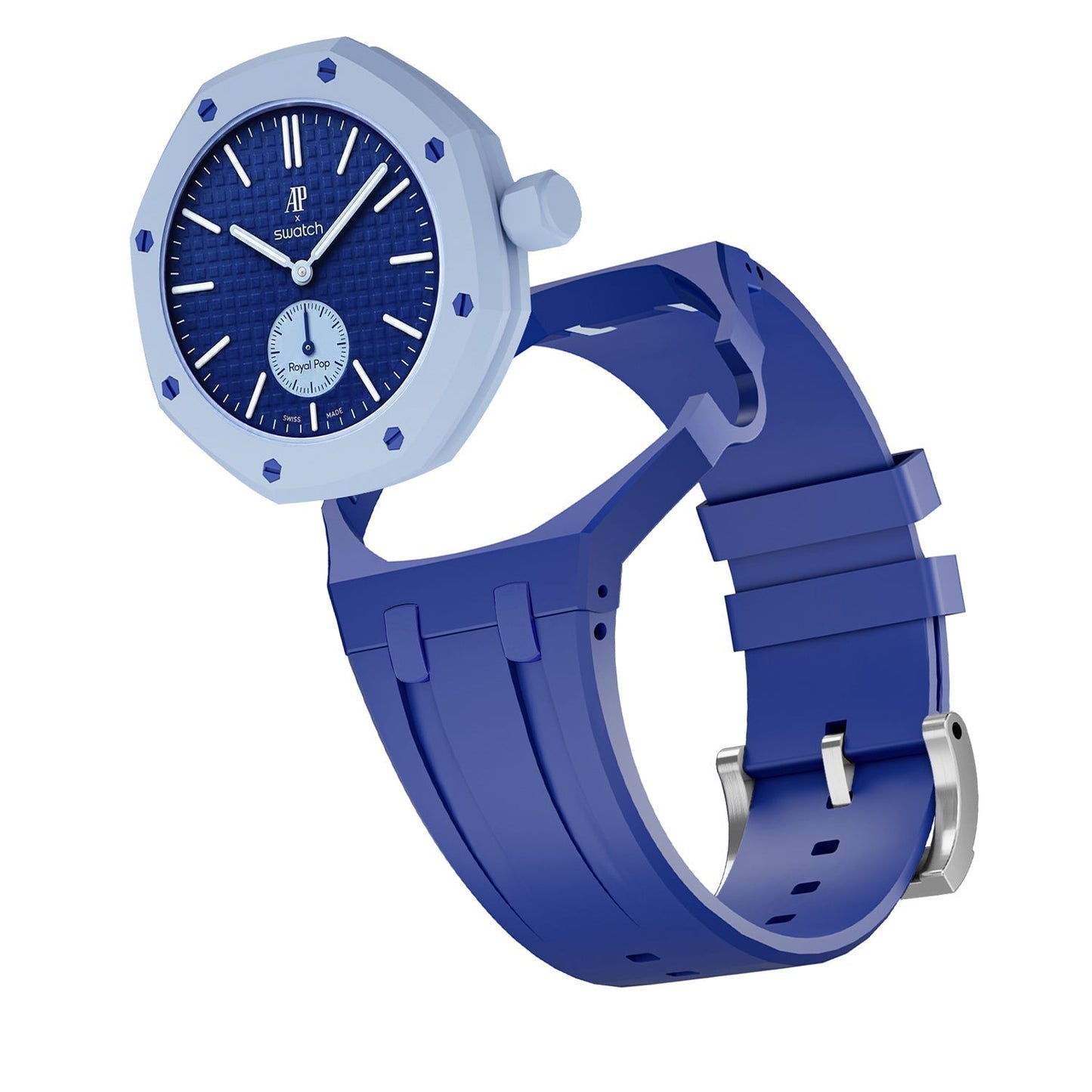 [Novalux]OAK POP EXCLUSIVE DARK BLUE SILICONE STRAP