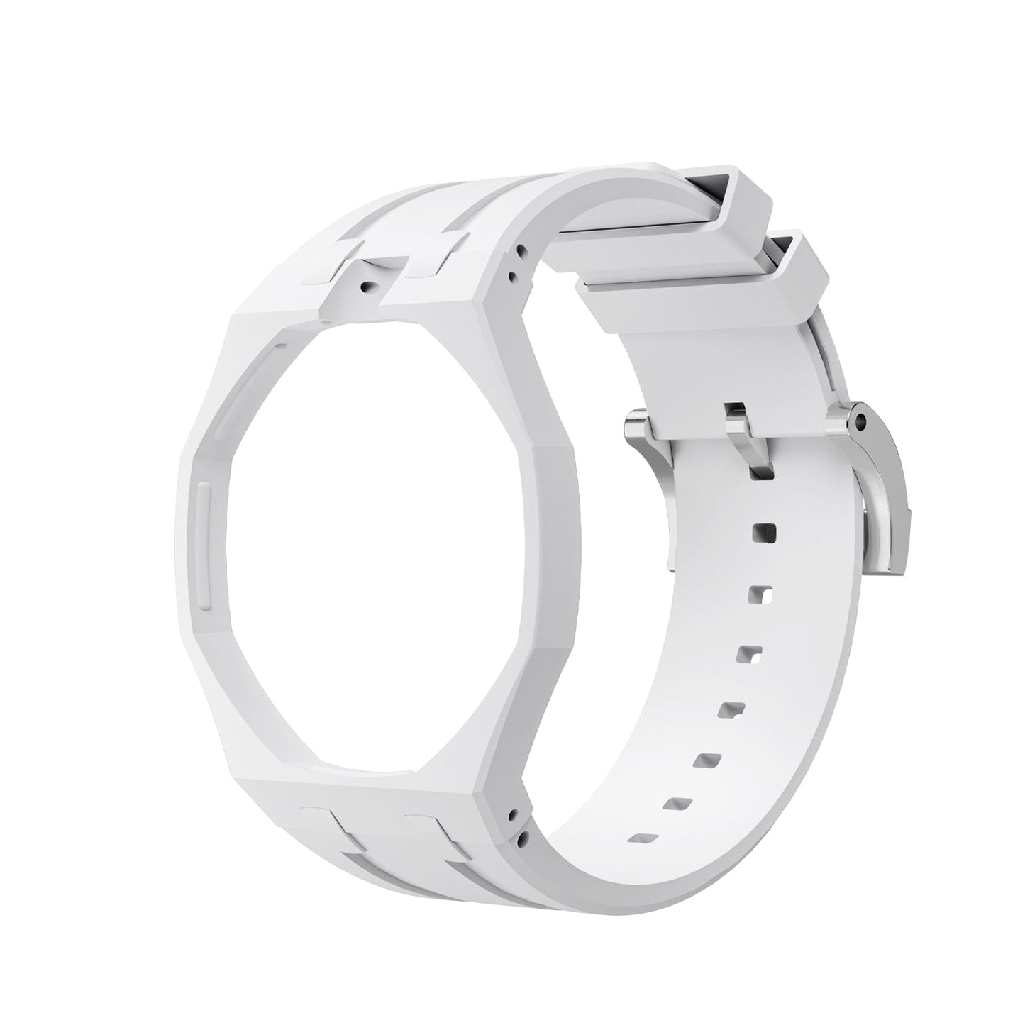 [Novalux]OAK POP EXCLUSIVE  WHITE SILICONE STRAP