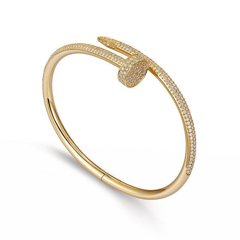 [Novalux]JUSTE UN CLOU 3.5MM FULL PAVÉ NAIL BANGLE