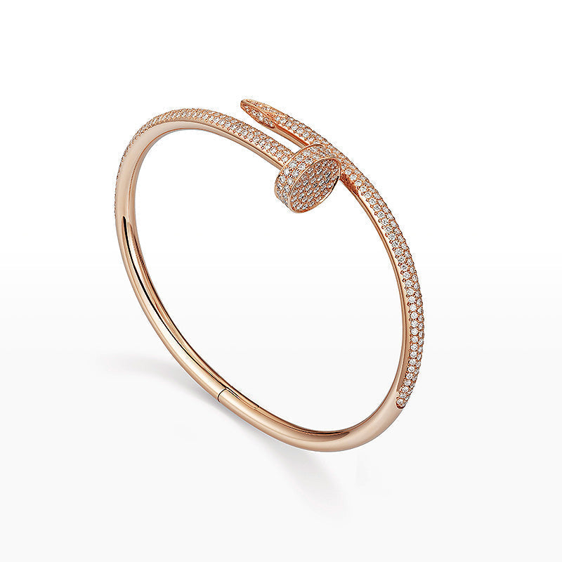 [Novalux]JUSTE UN CLOU 3.5MM FULL PAVÉ NAIL BANGLE