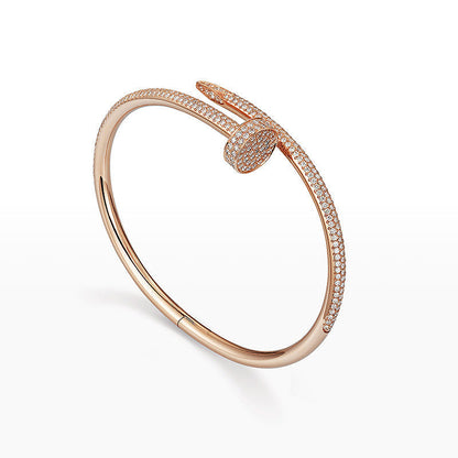 [Novalux]JUSTE UN CLOU 3.5MM FULL PAVÉ NAIL BANGLE