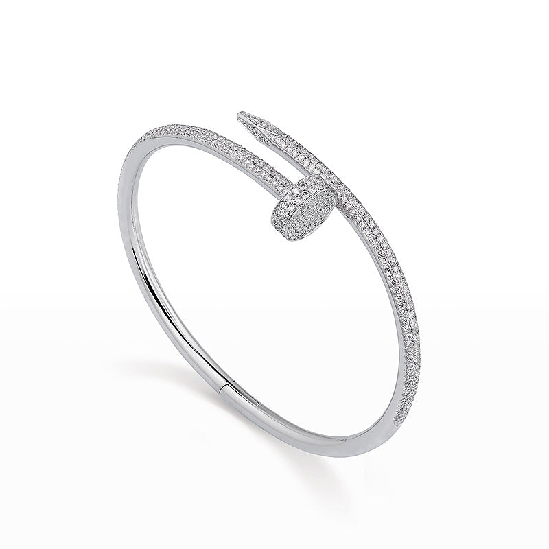 [Novalux]JUSTE UN CLOU 3.5MM FULL PAVÉ NAIL BANGLE