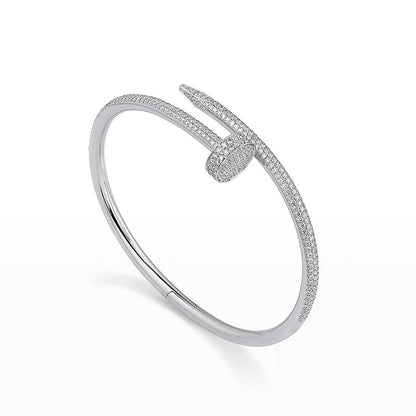 [Novalux]JUSTE UN CLOU 3.5MM FULL PAVÉ NAIL BANGLE
