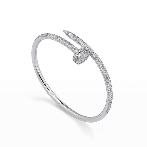 [Novalux]JUSTE UN CLOU 3.5MM FULL PAVÉ NAIL BANGLE