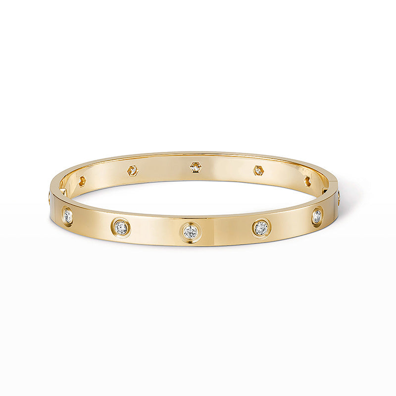 [Novalux]CLASSIC 6.1MM LOVE BANGLE - 10-DIAMOND