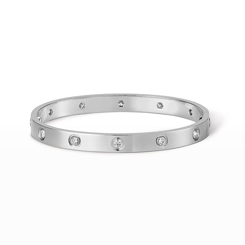 [Novalux]CLASSIC 6.1MM LOVE BANGLE - 10-DIAMOND