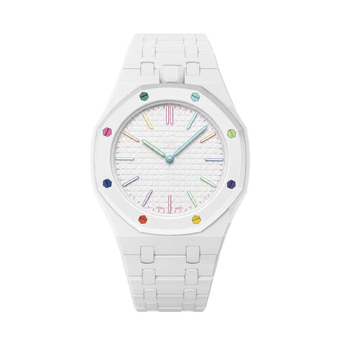 [Novalux]OAK POP EXCLUSIVE WHITE BIOCERAMIC STRAP