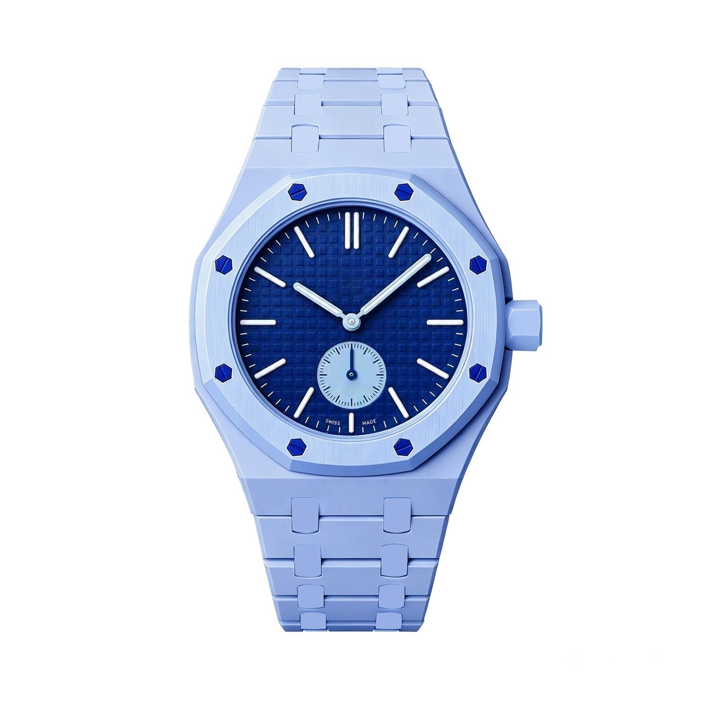 [Novalux]OAK POP EXCLUSIVE LIGHT BLUE BIOCERAMIC STRAP