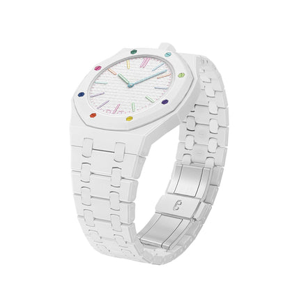 [Novalux]OAK POP EXCLUSIVE WHITE BIOCERAMIC STRAP