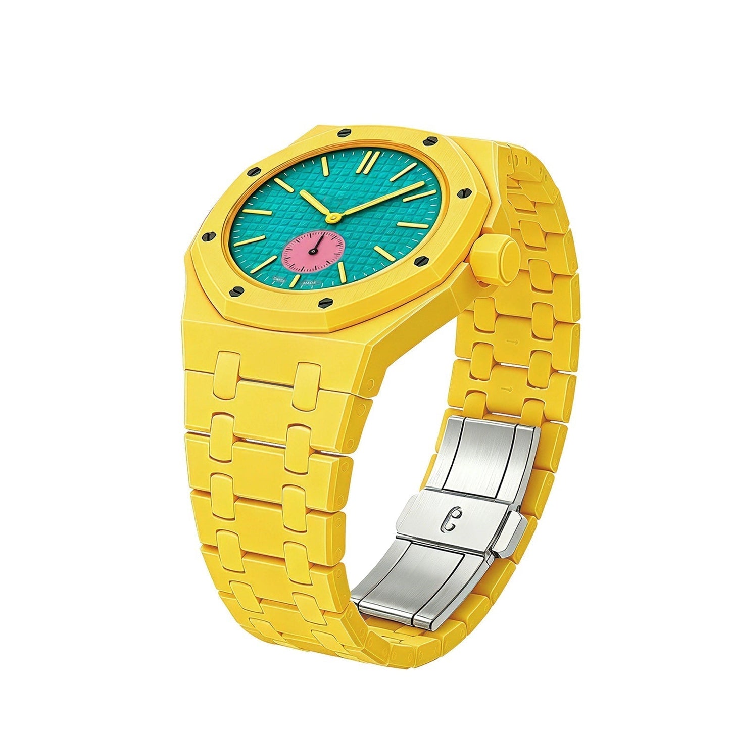 [Novalux]OAK POP EXCLUSIVE YELLOW BIOCERAMIC STRAP