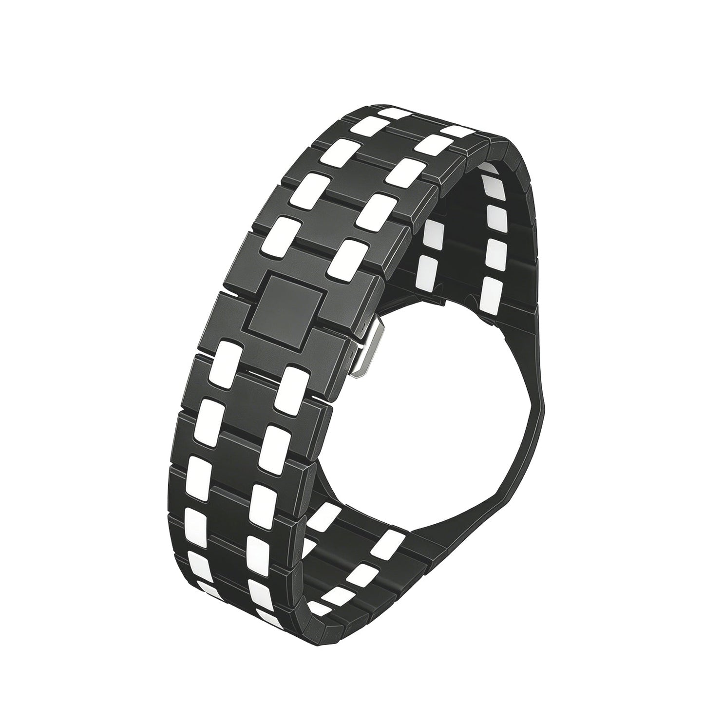 [Novalux]OAK POP EXCLUSIVE BLACK AND WHITE BIOCERAMIC STRAP