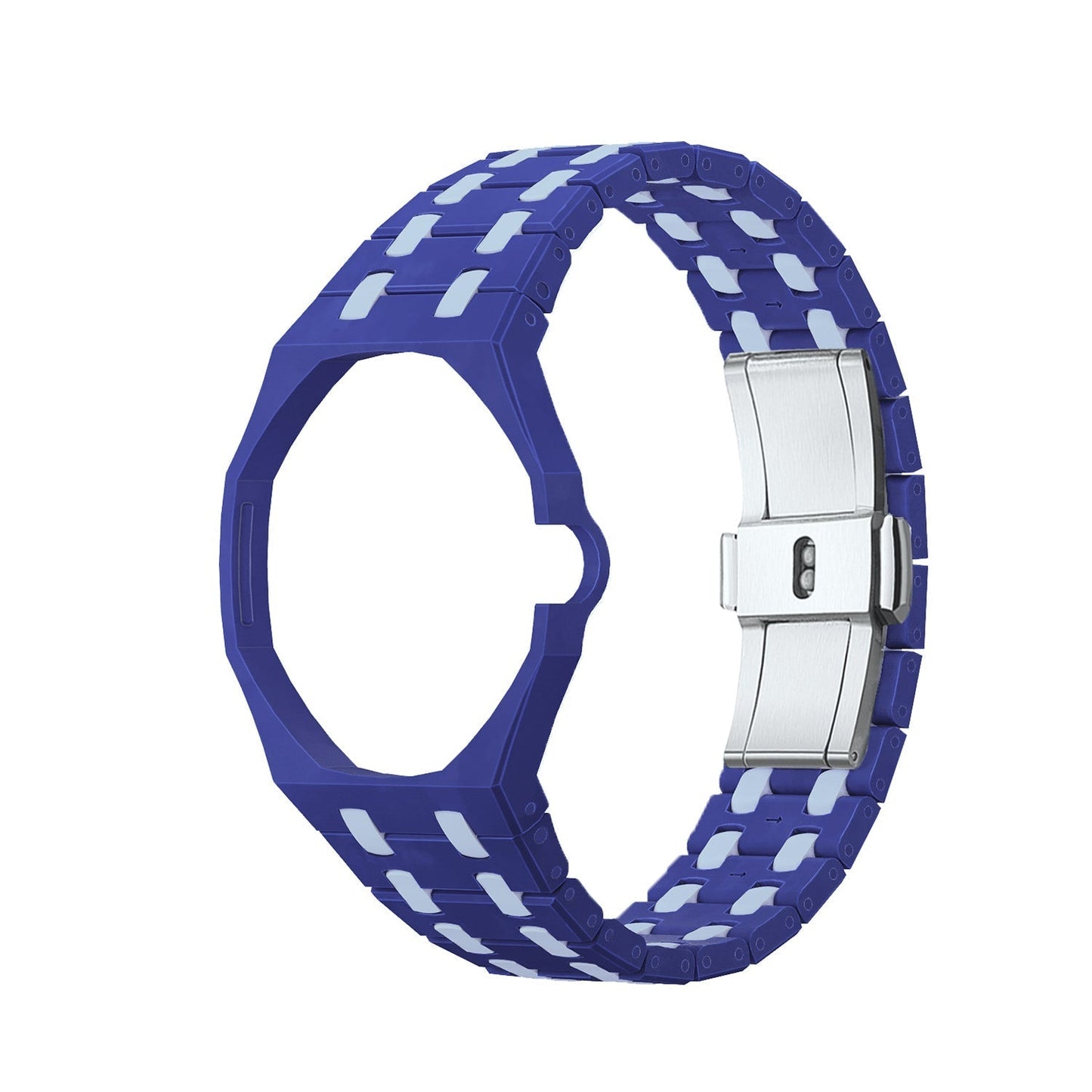 [Novalux]OAK POP EXCLUSIVE DARK BLUE AND LIGHT BLUE BIOCERAMIC STRAP
