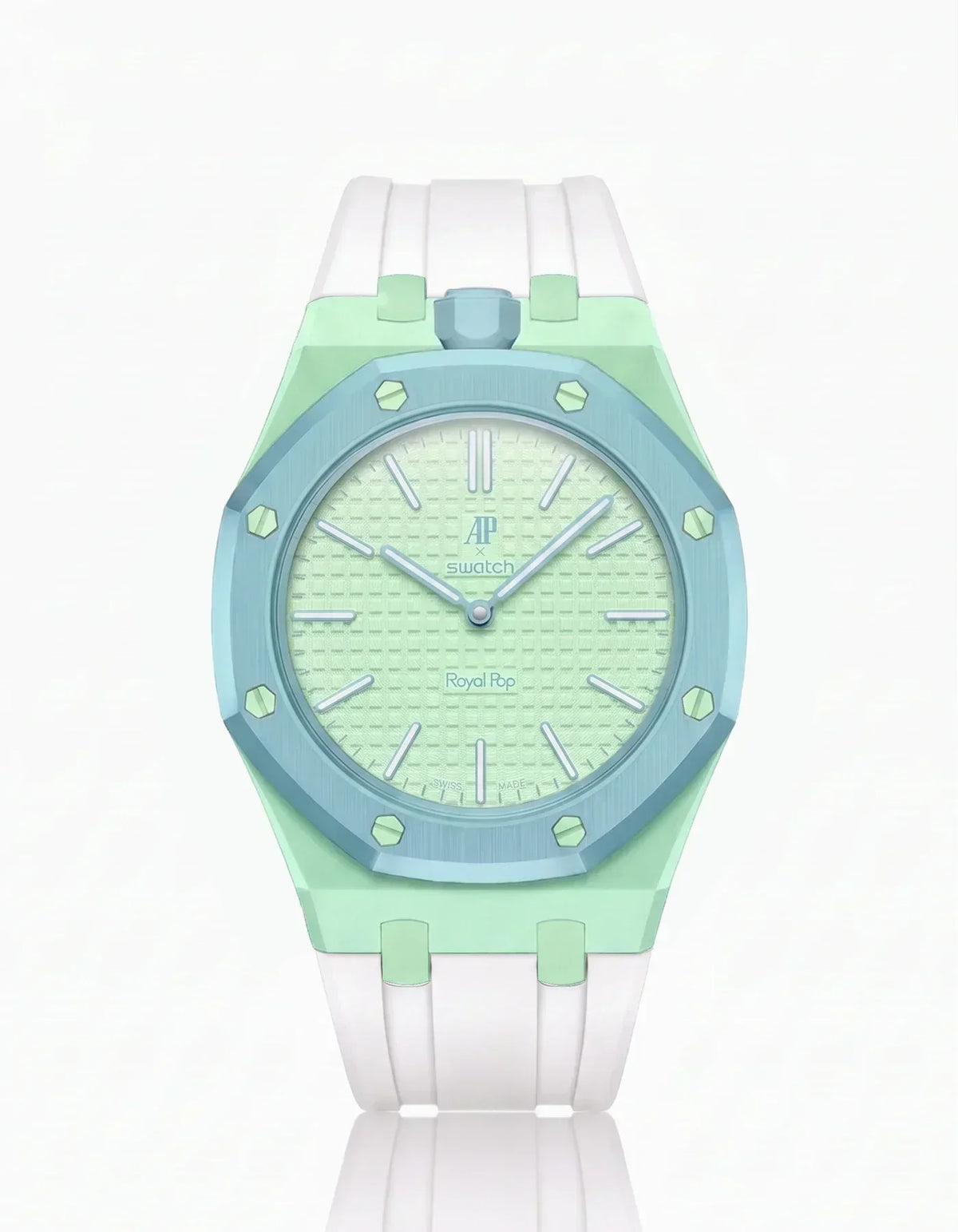 Silicone Strap & Case  Royal Pop  Blaue Acht(Customize  Colors)