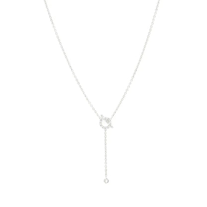 [Novalux]FINESSE SILVER DIAMOND NECKLACE
