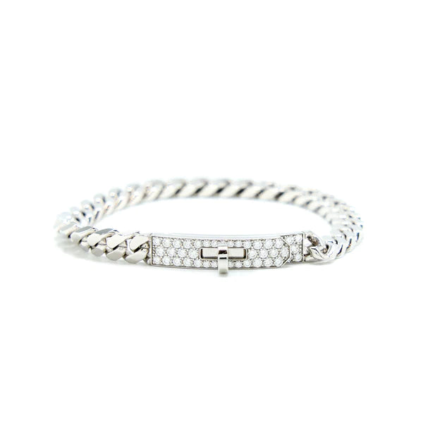 [Novalux]KELLY CHAIN SILVER DIAMOND BRACELET