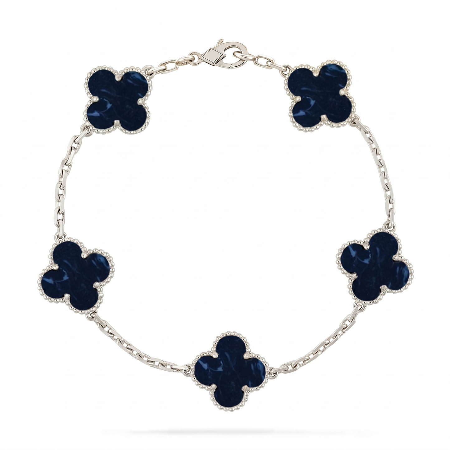 [Novalux]LUCKY CLOVER 5-MOTIF BRACELET - PIETERSITE COLLECTION