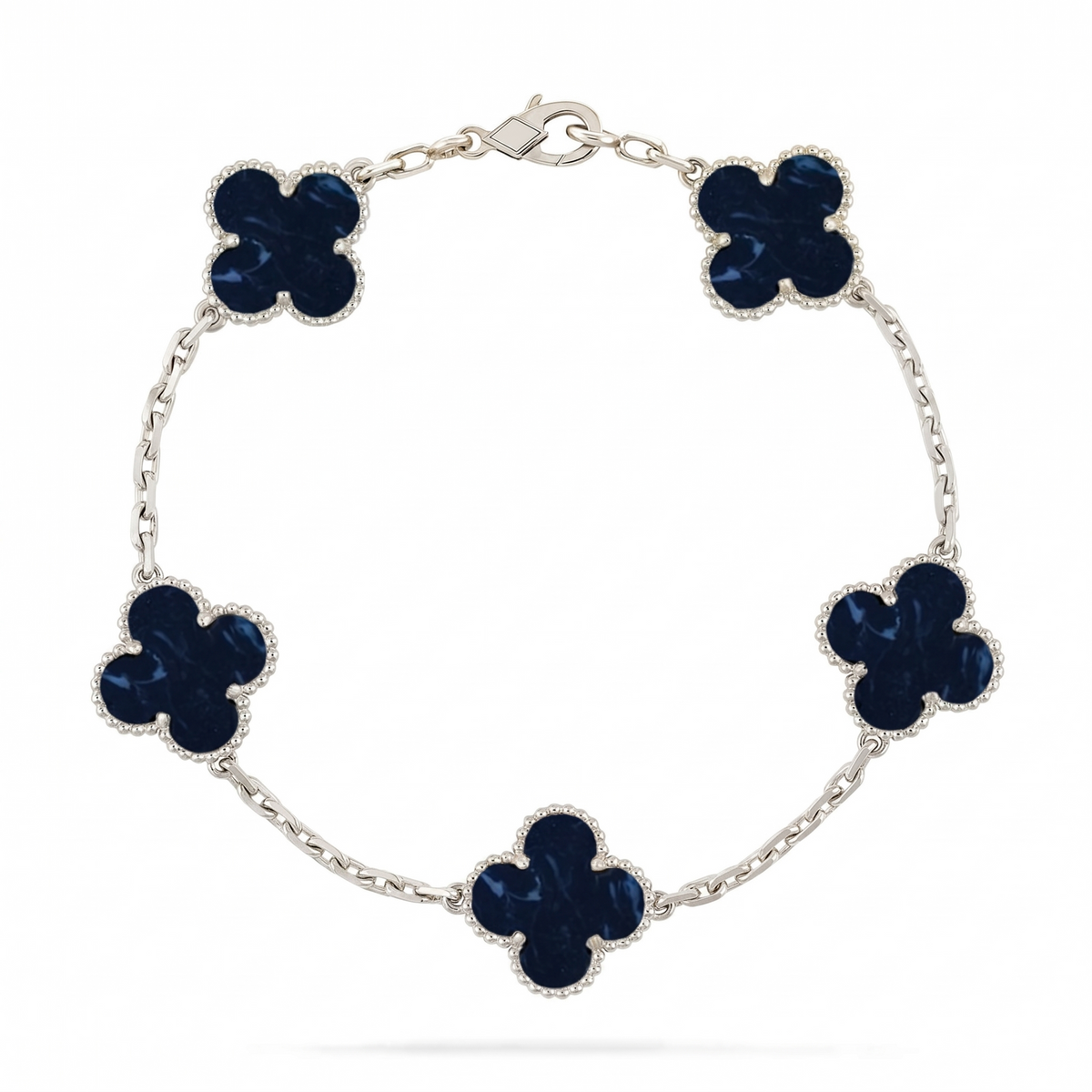 [Novalux]LUCKY CLOVER 5-MOTIF BRACELET - PIETERSITE COLLECTION