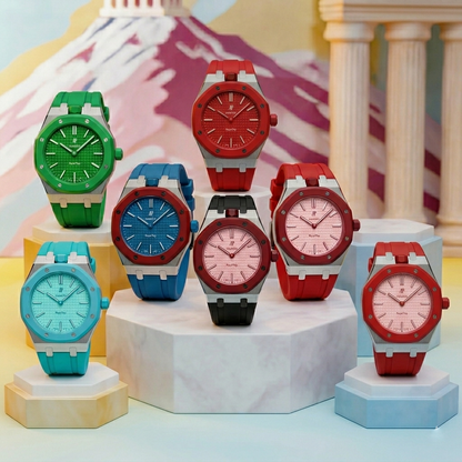 [Novalux]ROYAL OAK POP EXCLUSIVE STEEL CASE & SILICONE STRAP
