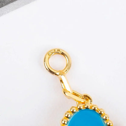 [Novalux]LUCKY CLOVER 5-MOTIF BRACELET - TURQUOISE COLLECTION