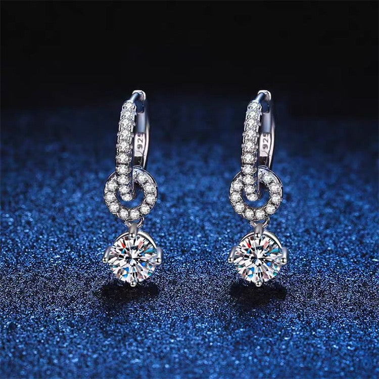 [Novalux]MINI POP H GOLD EARRINGS GREY