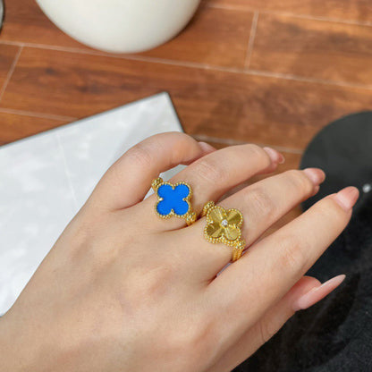 [Novalux]LUCKY CLOVER GOLD REVERSIBLE RING