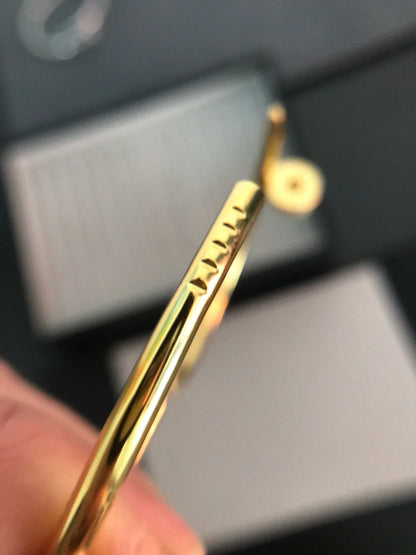 [Novalux]JUSTE UN CLOU 3.5MM CLASSIC DIAMOND BANGLE