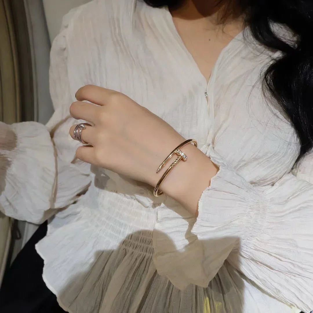 [Novalux]JUSTE UN CLOU 3.5MM CLASSIC DIAMOND BANGLE