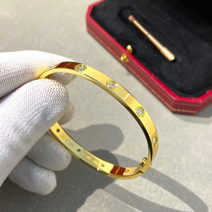 [Novalux]CLASSIC 6.1MM LOVE BANGLE - 10-DIAMOND