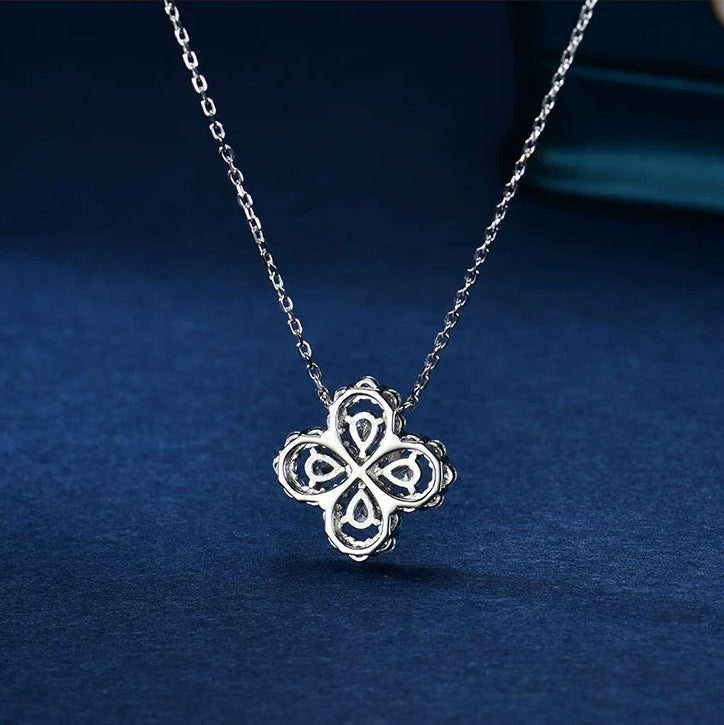 [Novalux]LOOP NECKLACE FULL MOTIF DIAMOND 16MM MULTIPLE COLORS