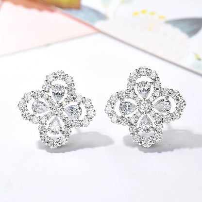 [Novalux]LOOP EARRINGS FULL MOTIF DIAMOND 16MM