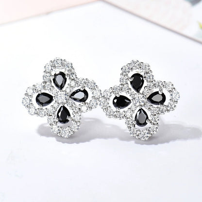 [Novalux]LOOP EARRINGS FULL MOTIF DIAMOND 16MM