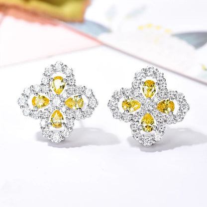 [Novalux]LOOP EARRINGS FULL MOTIF DIAMOND 16MM