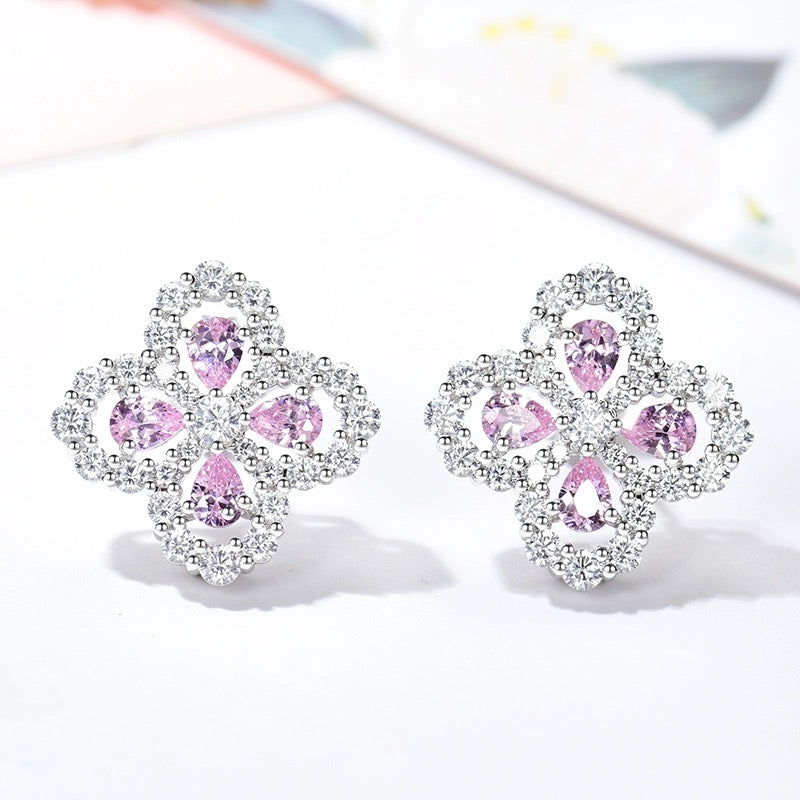 [Novalux]LOOP EARRINGS FULL MOTIF DIAMOND 16MM