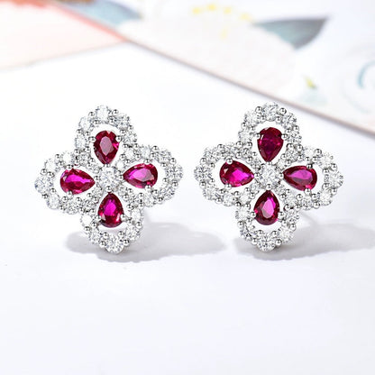 [Novalux]LOOP EARRINGS FULL MOTIF DIAMOND 16MM
