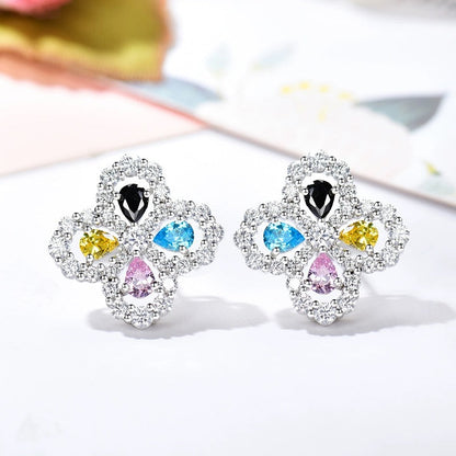 [Novalux]LOOP EARRINGS FULL MOTIF DIAMOND 16MM