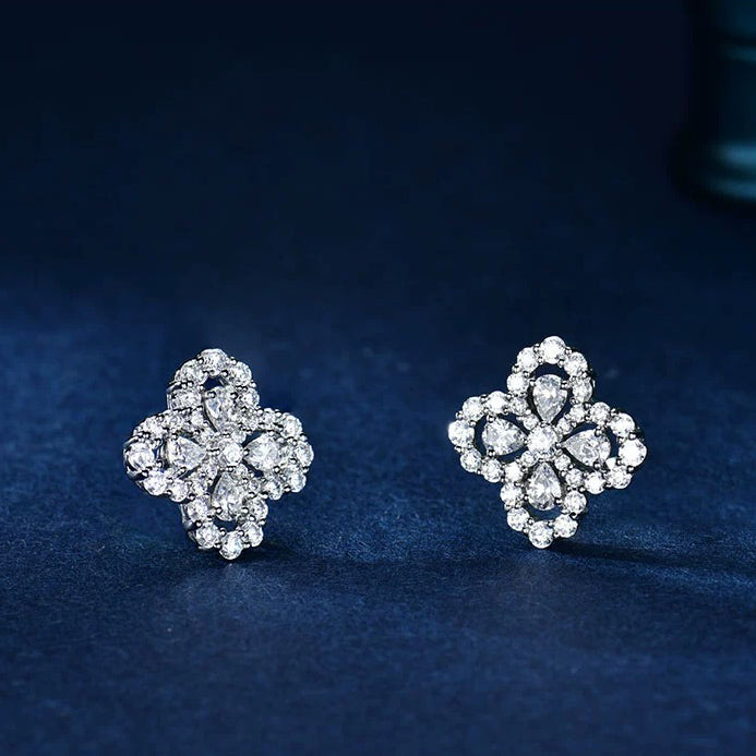 [Novalux]LOOP EARRINGS FULL MOTIF DIAMOND 16MM