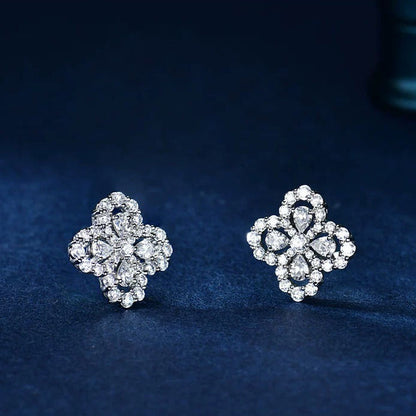 [Novalux]LOOP EARRINGS FULL MOTIF DIAMOND 16MM