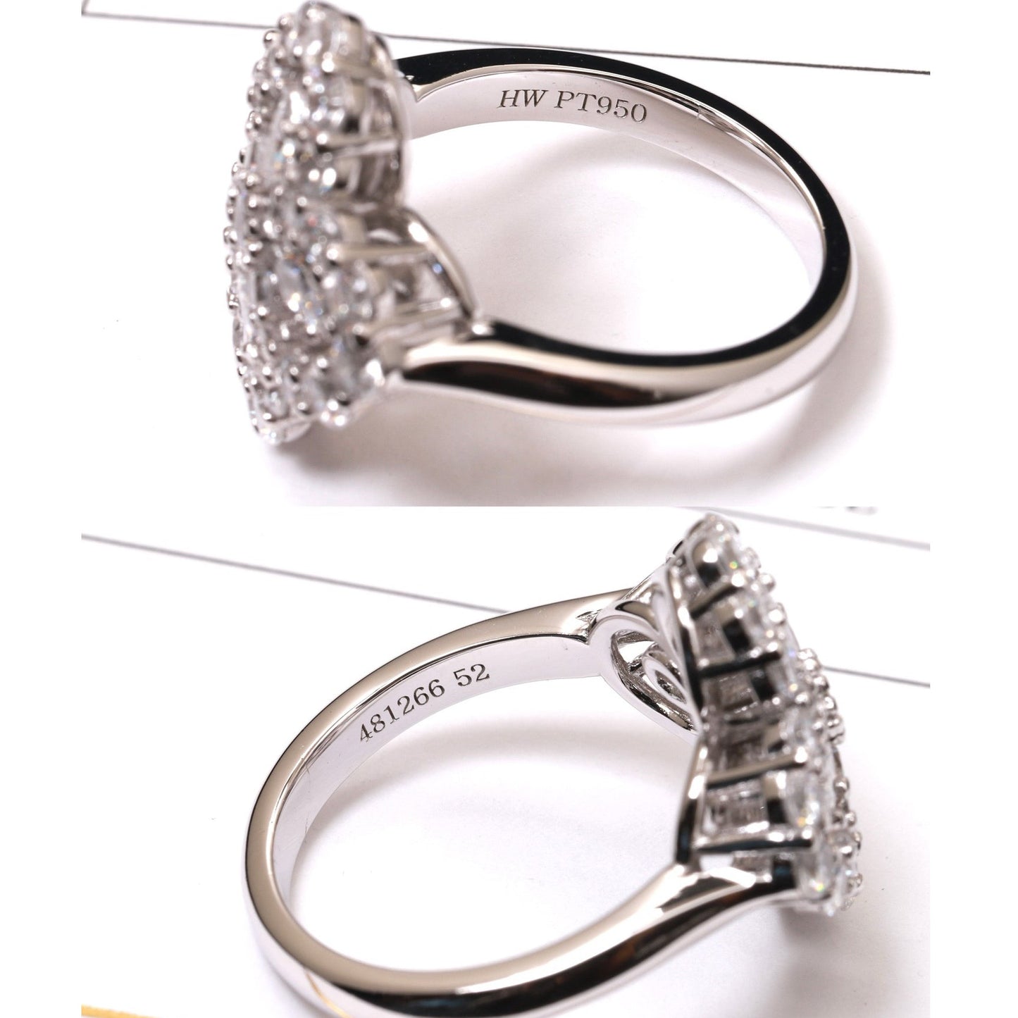 [Novalux]LOOP RING FULL MOTIF DIAMOND 16MM SILVE