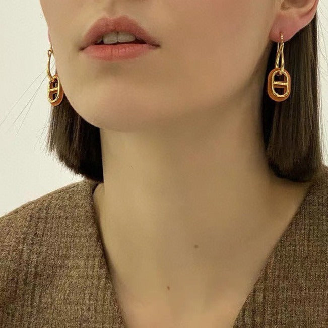 [Novalux]HM O'MAILLON GOLD EARRINGS