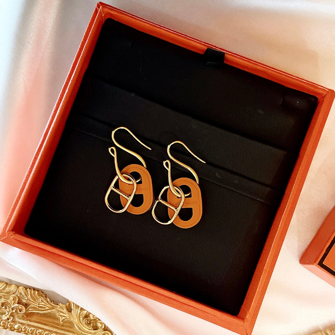 [Novalux]HM O'MAILLON GOLD EARRINGS