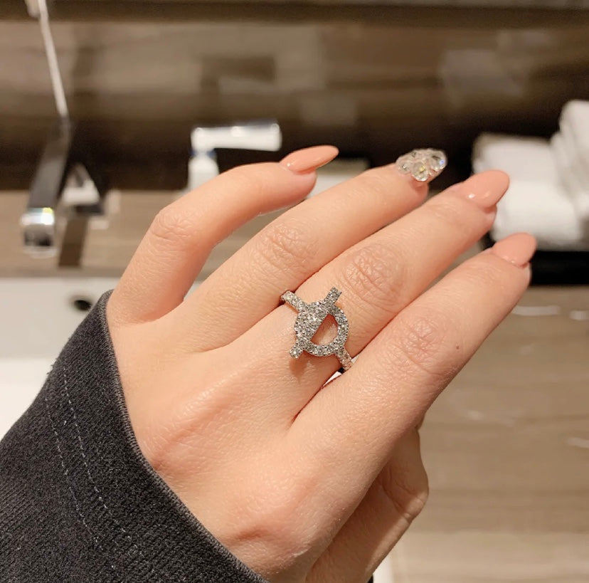 [Novalux]ECHAPPEE RING SILVER DIAMOND