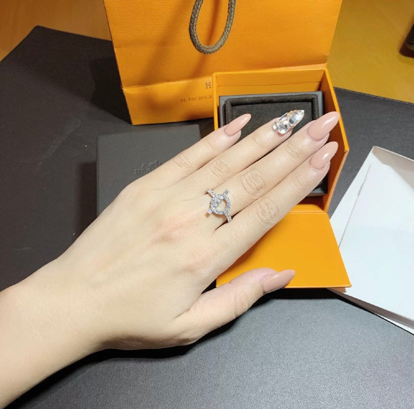 [Novalux]ECHAPPEE RING SILVER DIAMOND