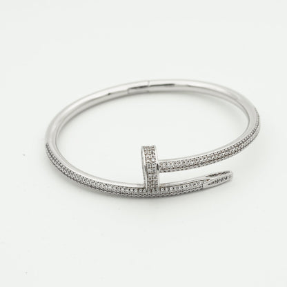[Novalux]JUSTE UN CLOU 3.5MM FULL PAVÉ NAIL BANGLE