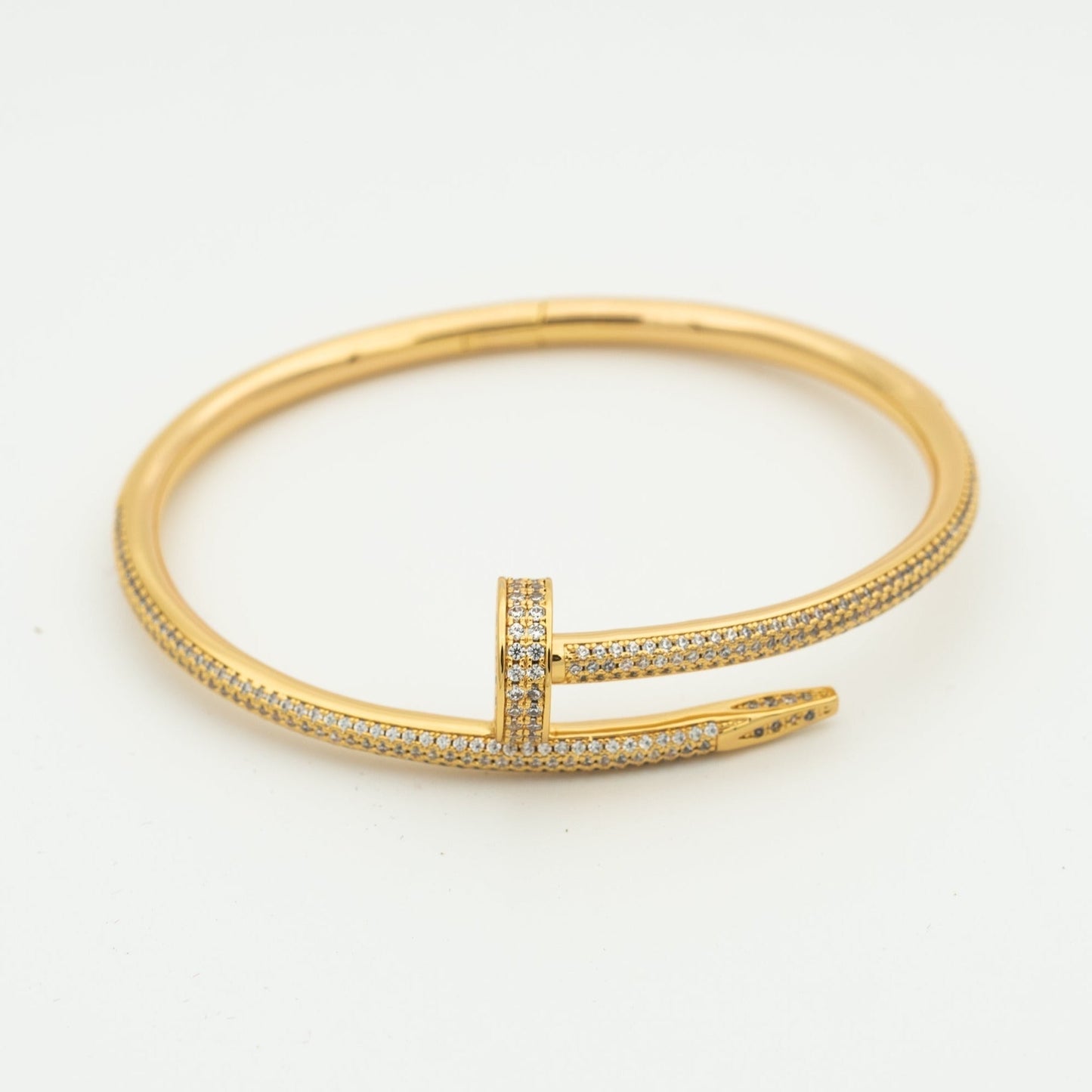 [Novalux]JUSTE UN CLOU 3.5MM FULL PAVÉ NAIL BANGLE