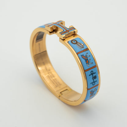 [Novalux]H ROSE GOLD BRACELET BLUE CERAMIC