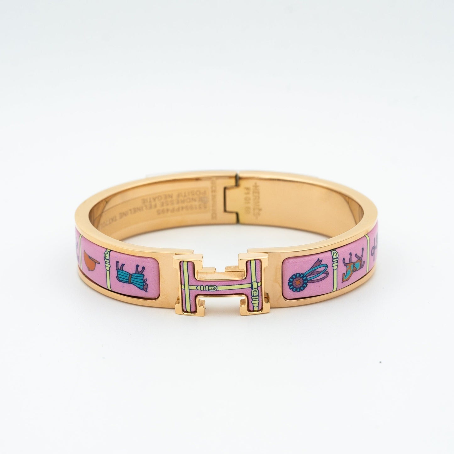 [Novalux]H ROSE GOLD BRACELET PINK CERAMIC