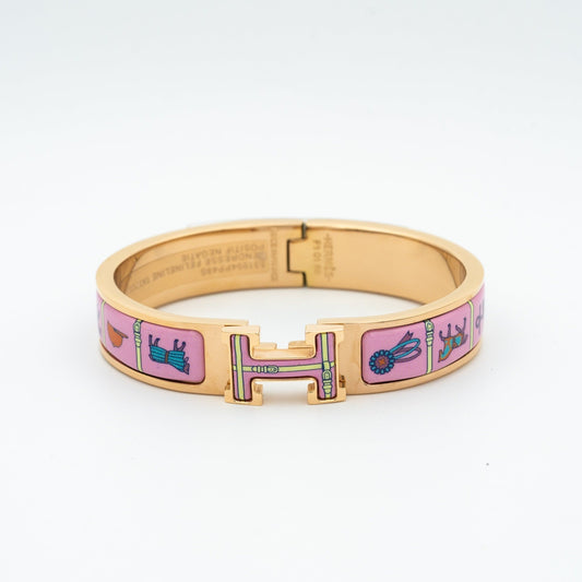 [Novalux]H ROSE GOLD BRACELET PINK CERAMIC