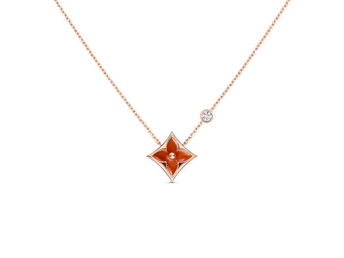 [Novalux]STAR NECKLACE ROSE GOLD 1 DIAMOND