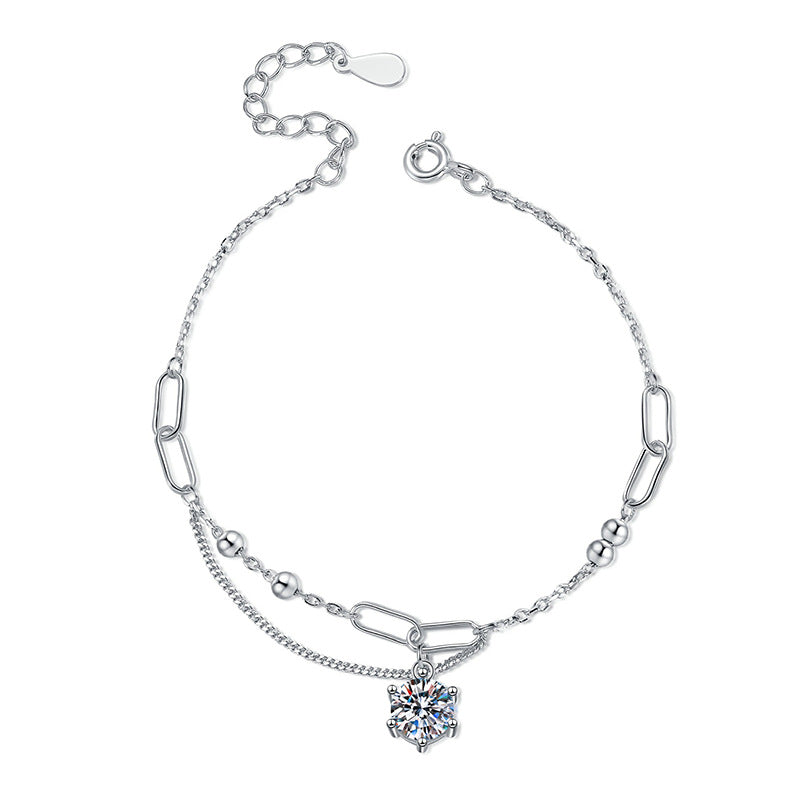 [Novalux]CLASSIC SOLITAIRE MOISSANITE BRACELET